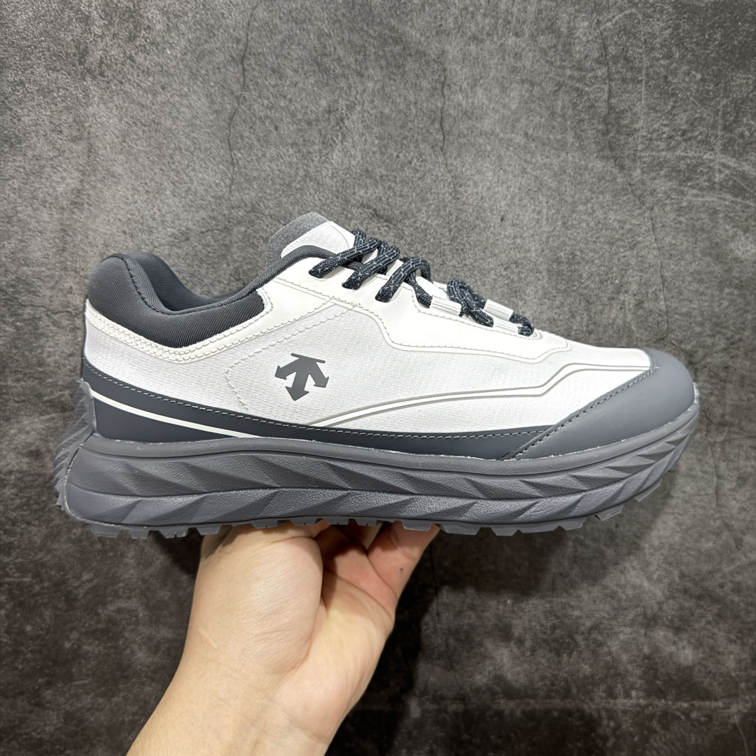 DESCENTE Terrain D Anti-slip Abrasion Resistant Low-top Casual Unisex Gray White