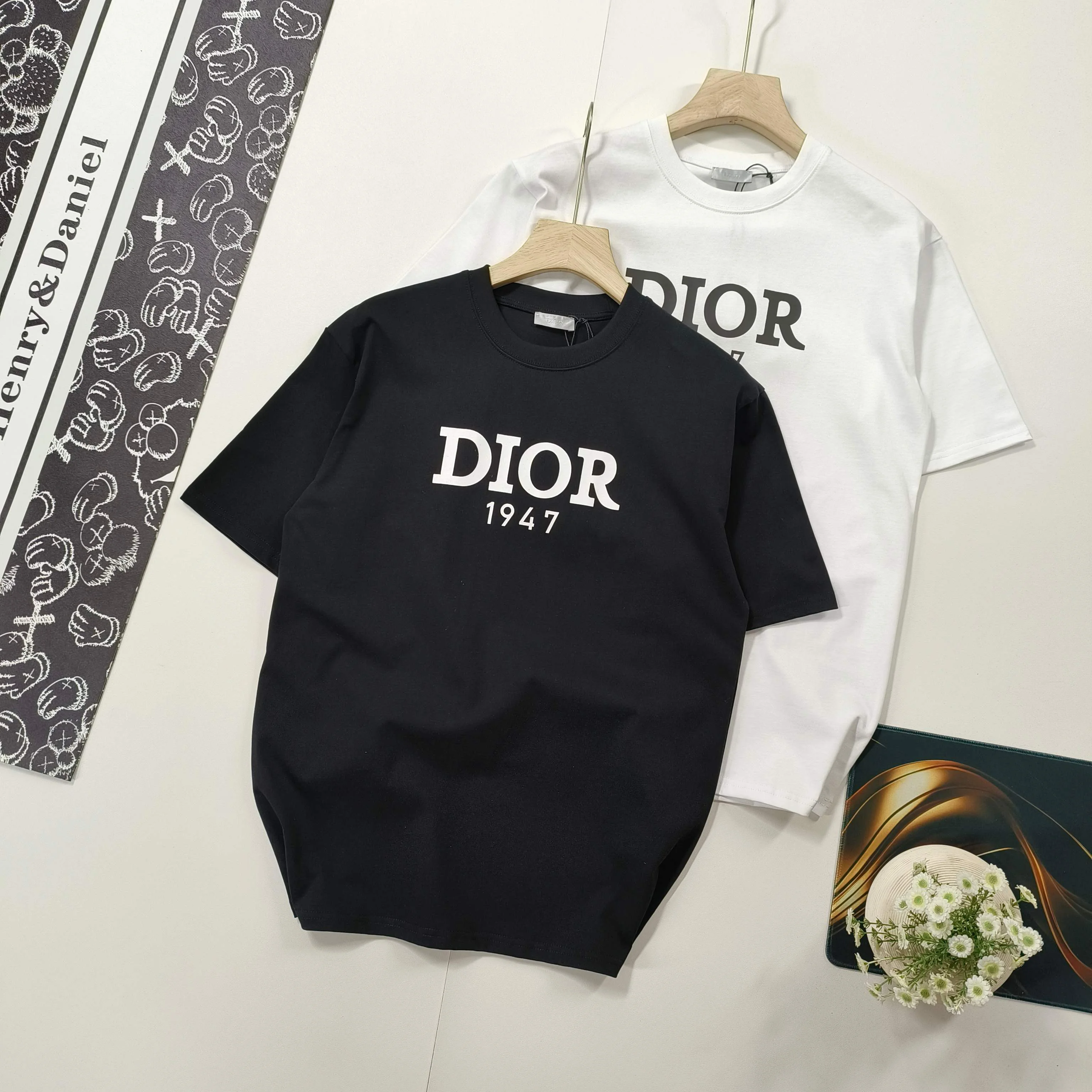 DIOR T-Shirt Black/White T-Shirts
