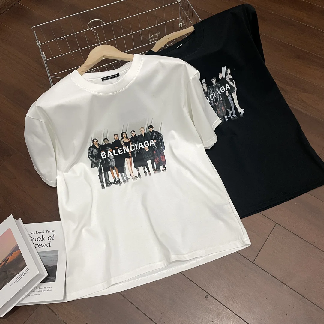 Balenciaga T-Shirt White/Black T-Shirts