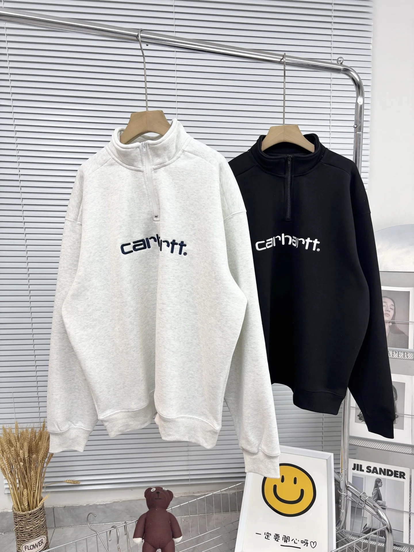 carhartt Sweatshirt Black/White Hoodies