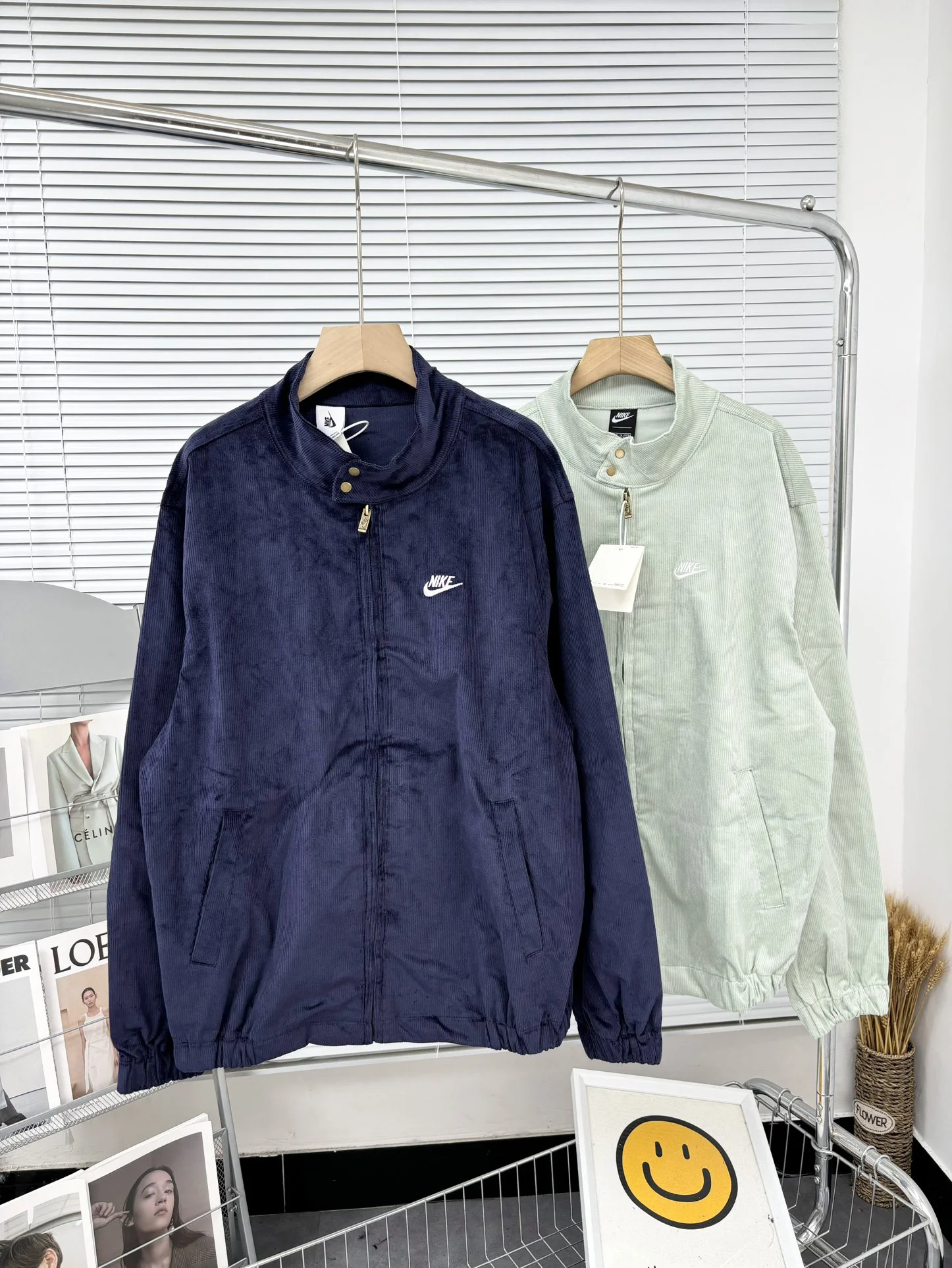 Nike Jacket Navy Blue/Light Green Jackets