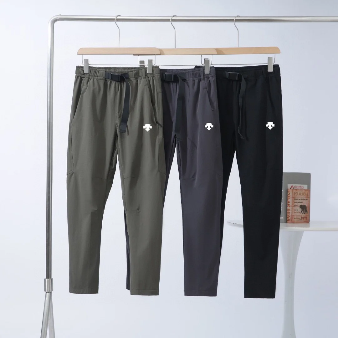 Descente Men's Sports Pants Olive Green/Navy Blue/Black Pants
