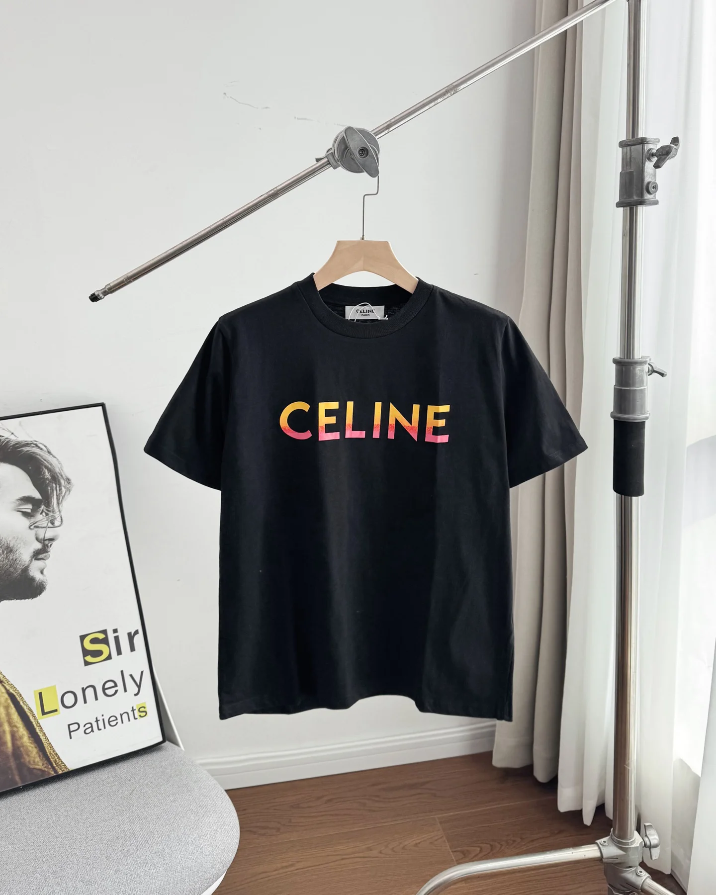 CELINE Black T-Shirts
