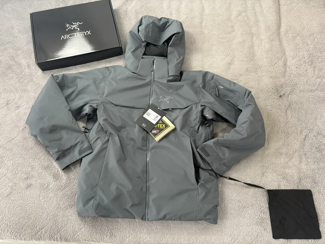 JAET GORE-TEX Premium Deep Grey 90% Goose Down Ski Jacket