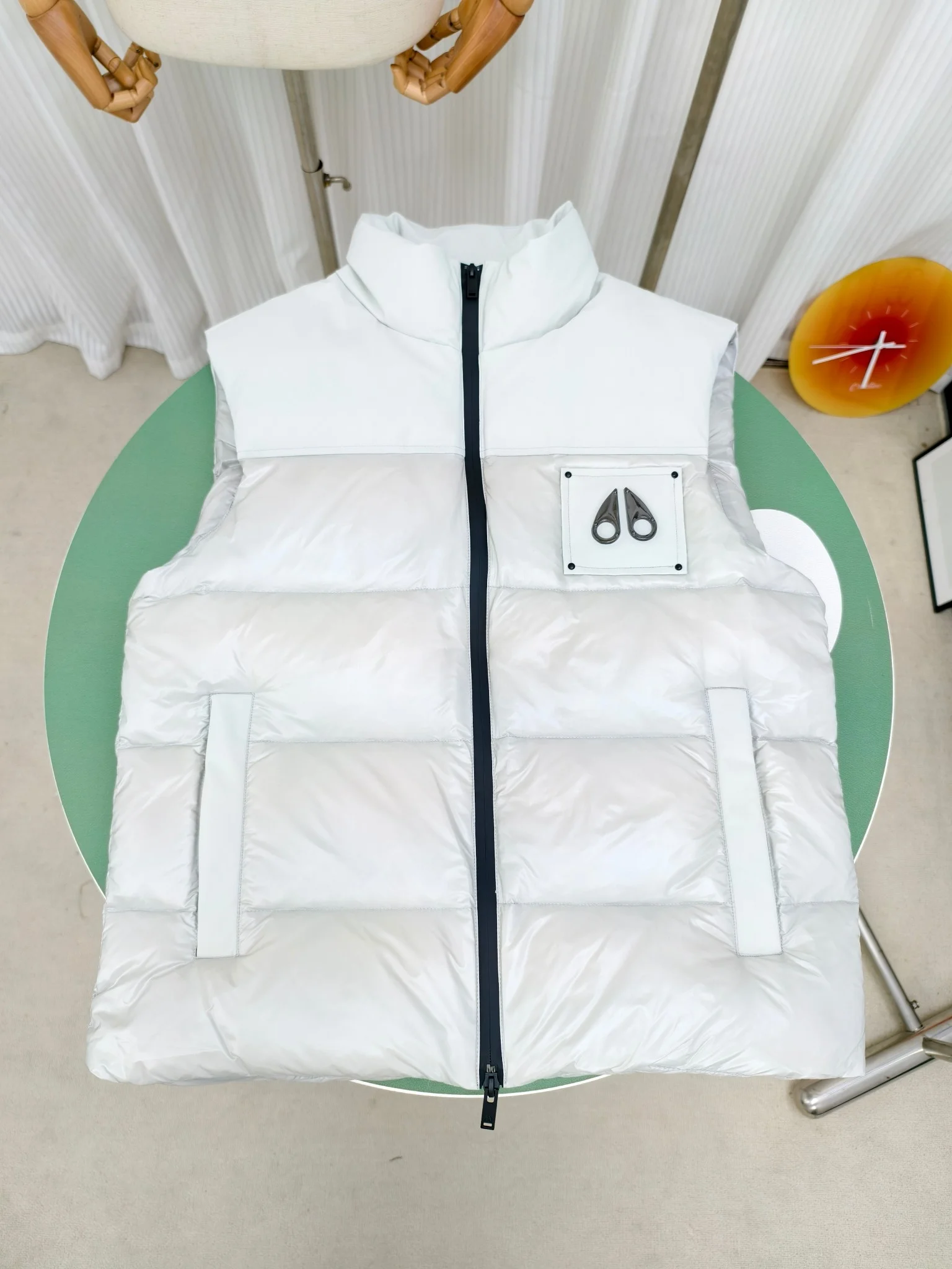 Moose Knuckles Black & Gray Victory Peak Vests