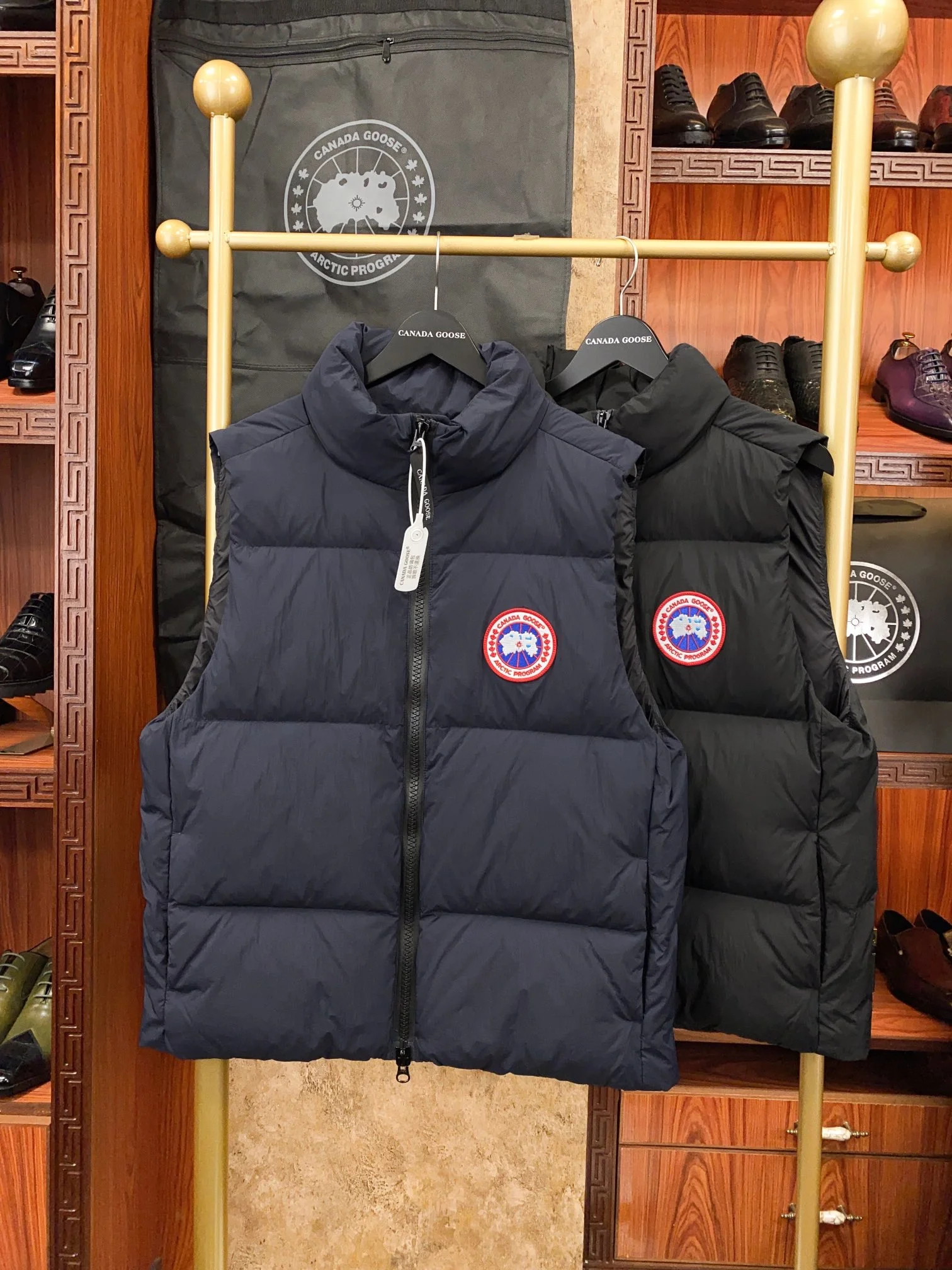 Canada Goose Down Vests (Black, Ocean Blue)