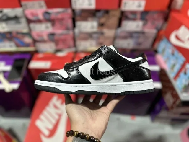 Nike Black & White Dunk Low Sneakers
