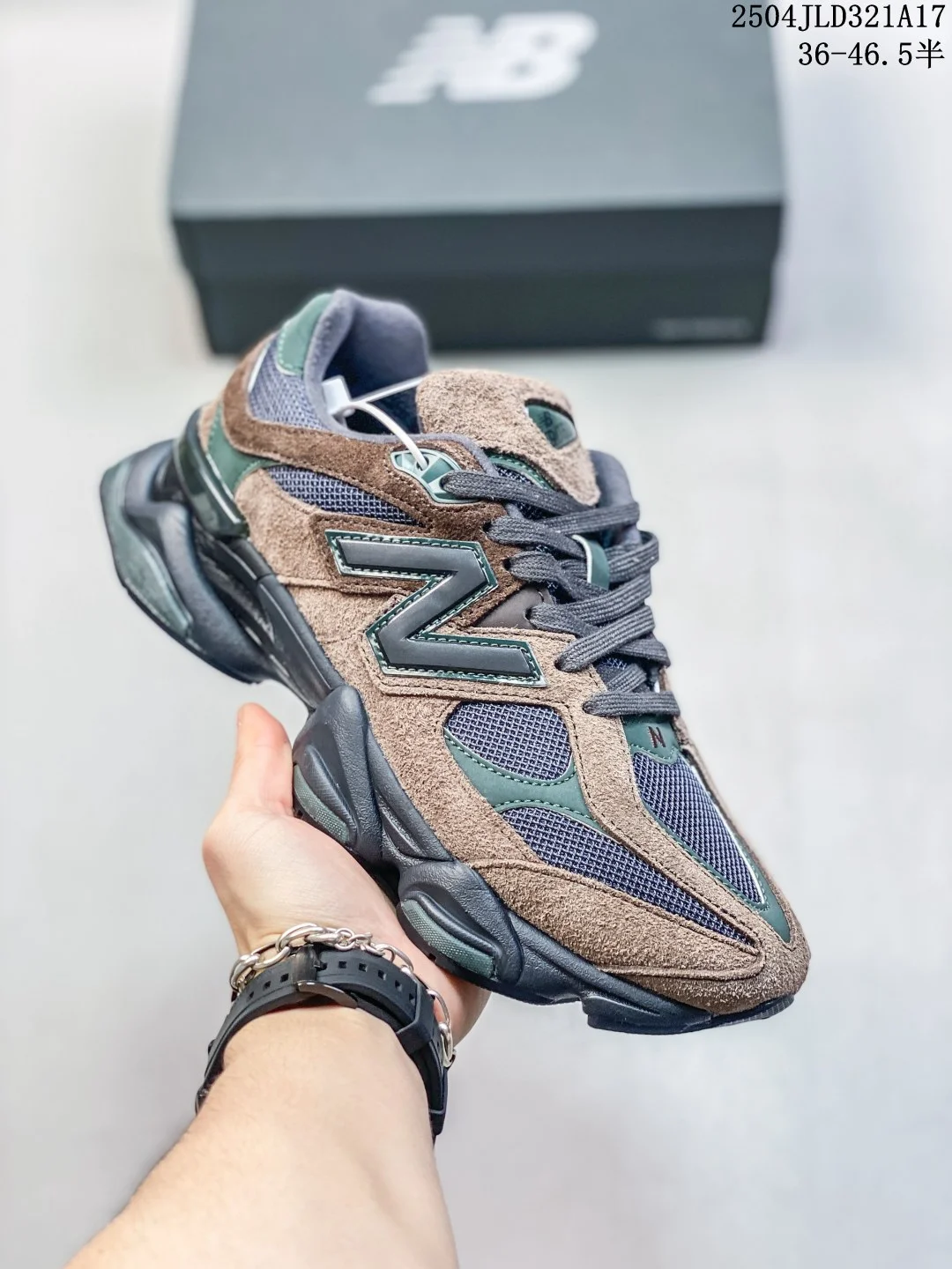 New Balance 9060 x Joe Freshgoods Brown and Dark Gray Retro Sneakers