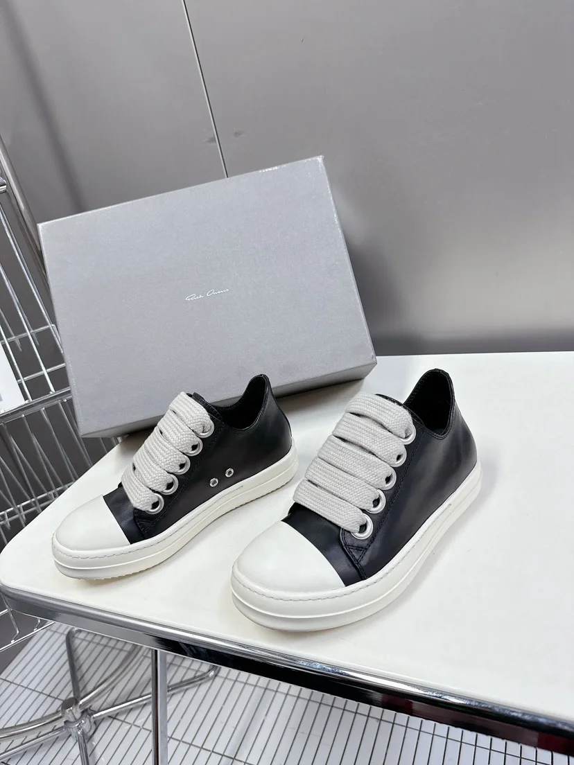 Rick Owens Mainline Watermelon Head Denim Sneakers