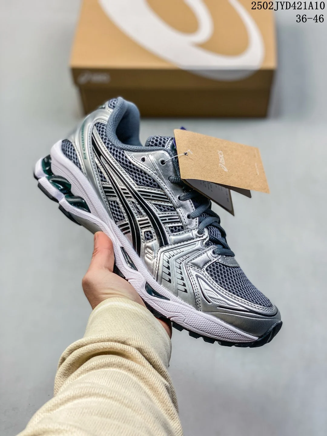 Asics Gel-Kayano 14  silver-gray Running Shoes