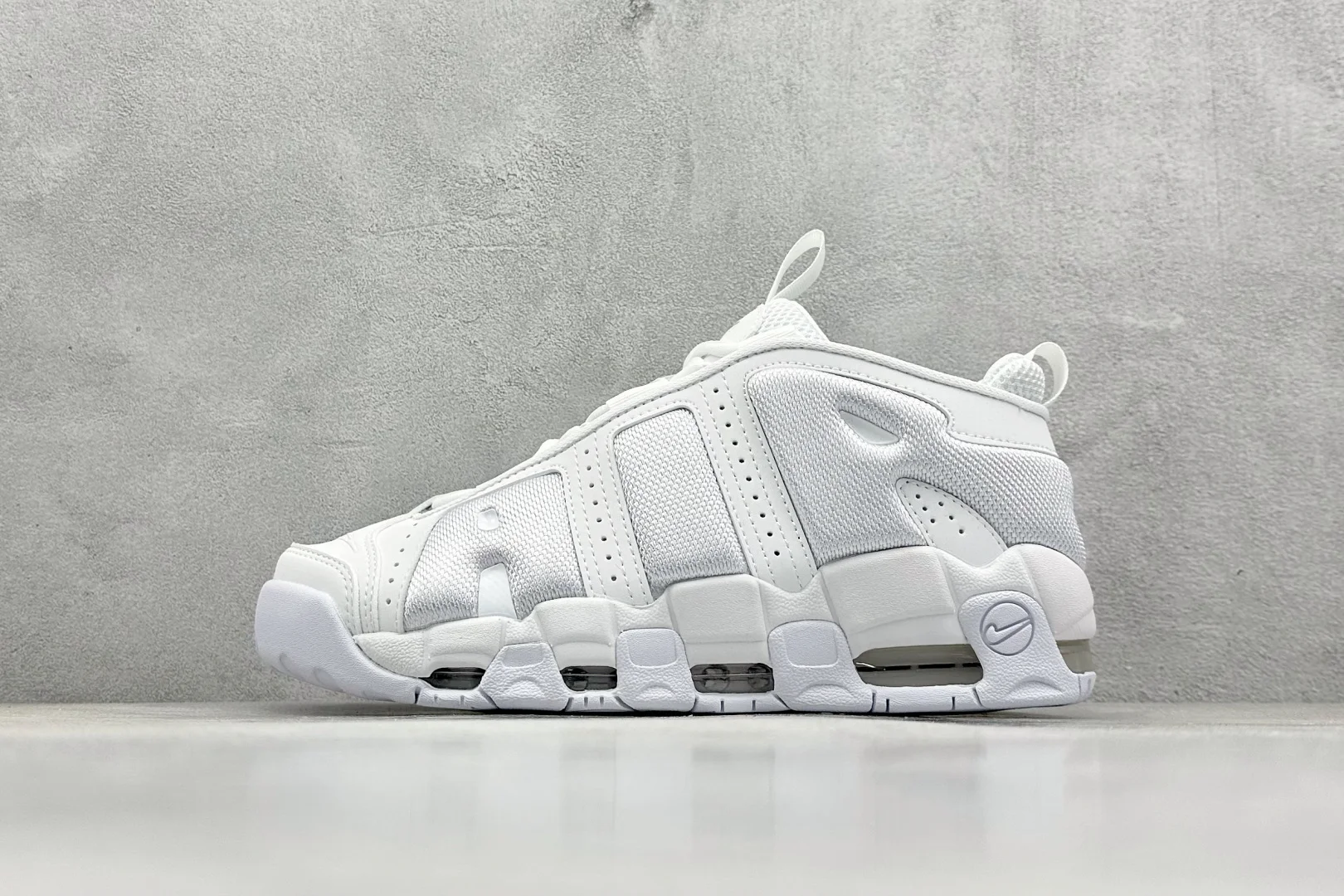 Nike Air More Uptempo White Full-Palm Air-Cushion Shoes