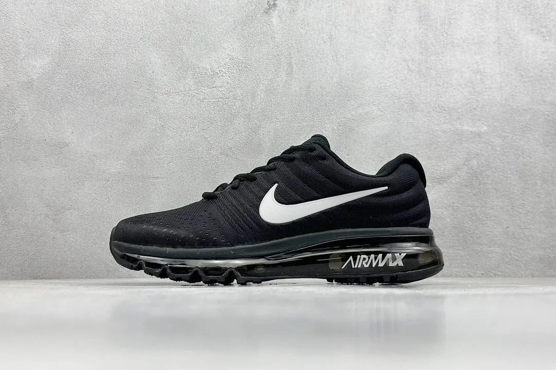 Nike Air Max 2017 Black Full-Palm Air-Cushion Shoes