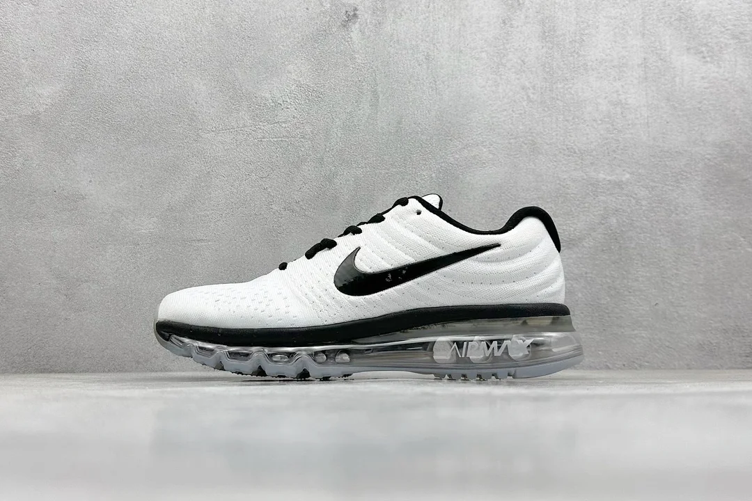 Nike Air Max 2017 White Full-Palm Air-Cushion Shoes