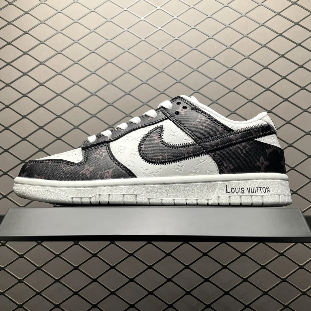 Louis Vuitton x Nike Dunk Low Signature Print Sneaker