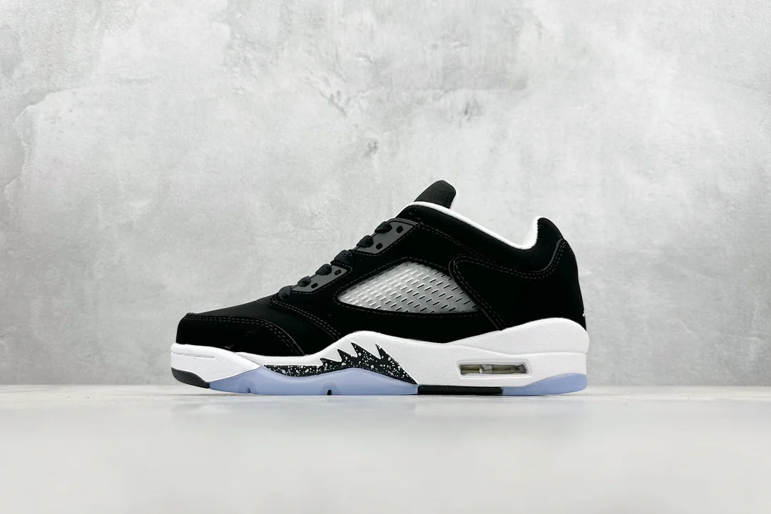 Air Jordan 5 Low Black & White High-Quality Sneakers