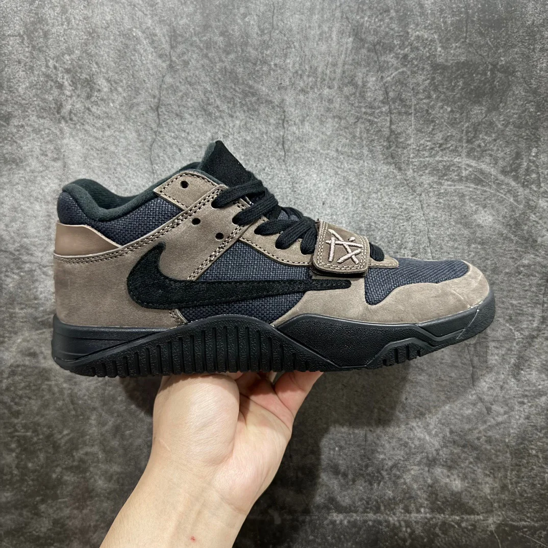 Air Jordan x Travis Scott Cut The Che Black-Brown Shoes