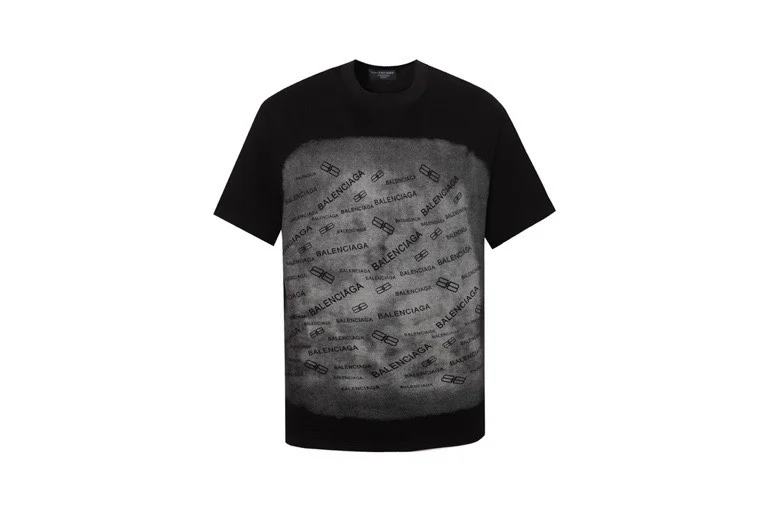 Balenciaga 2023SS Black Gradient Logo T-Shirt