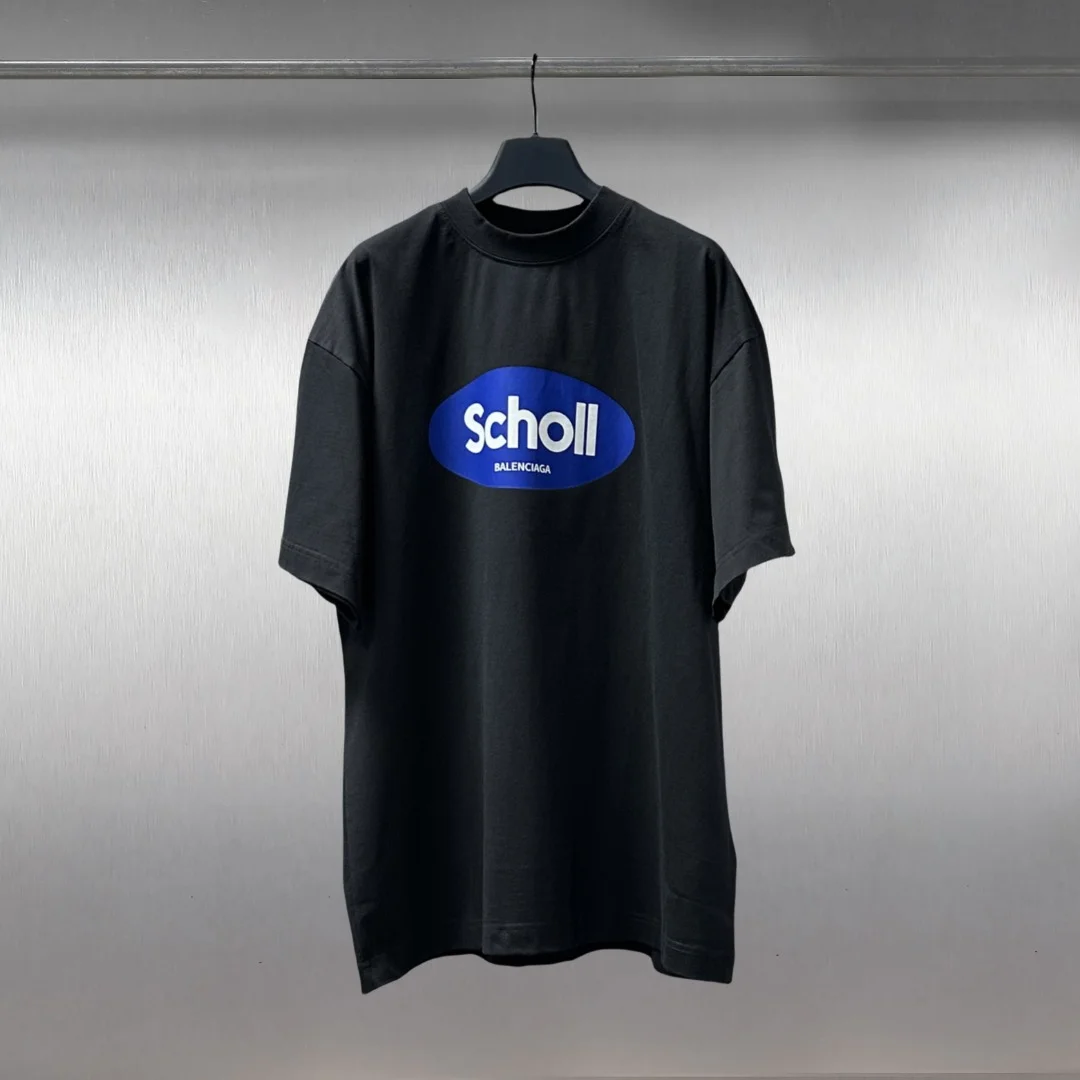Balenciaga x Scholl Black Loose fit T-Shirt