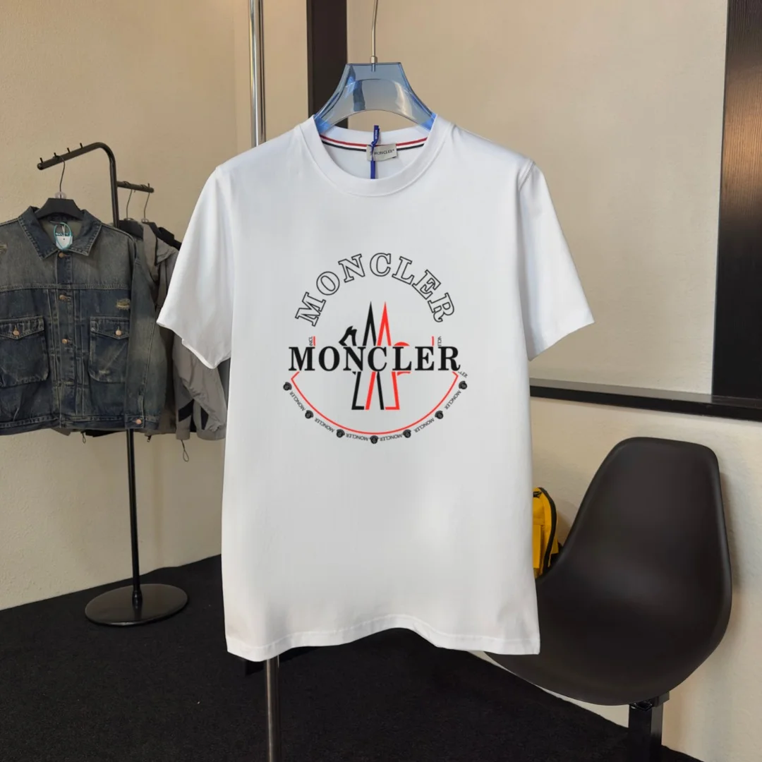 Moncler 2025 White Crew T-Shirt (NFC, Embroidered)