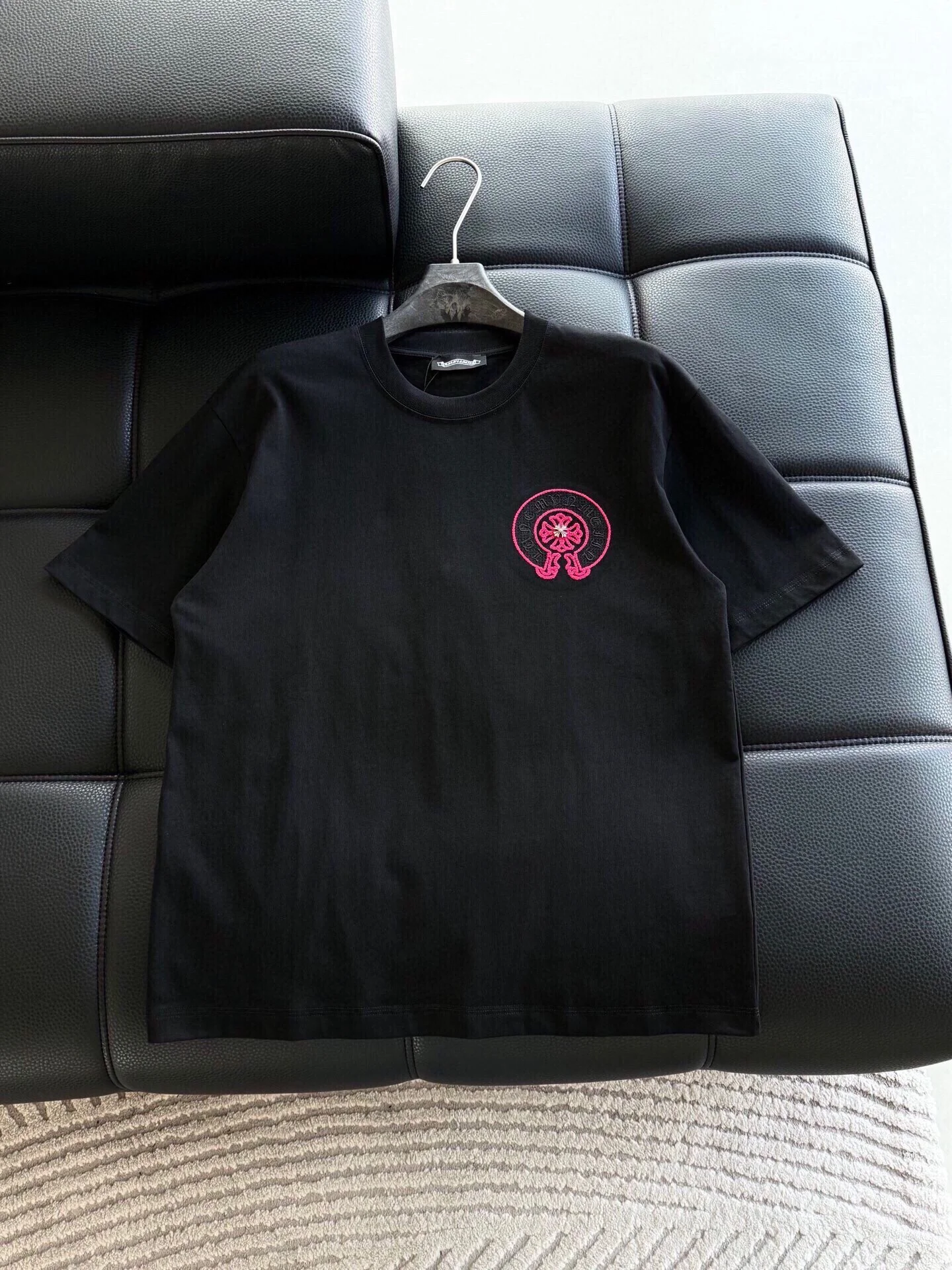 Chrome Hearts Black Embroidered Logo T-Shirt SS