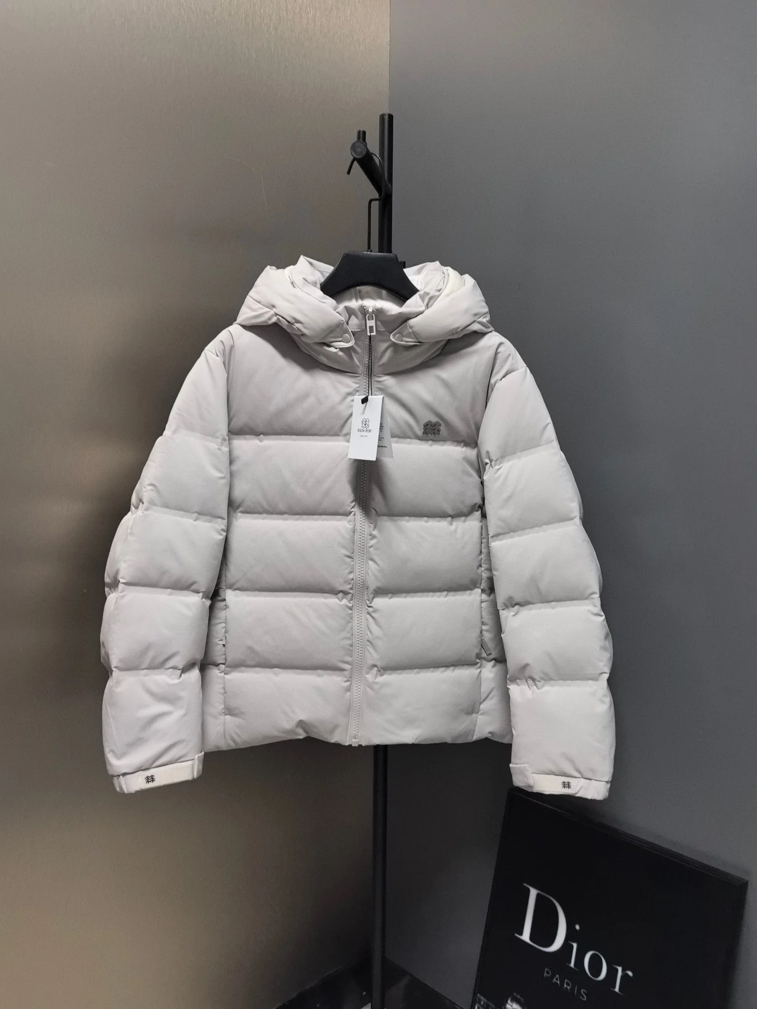 KOLON SPORT Beige 80% Duck Down Jacket, Windproof Warm