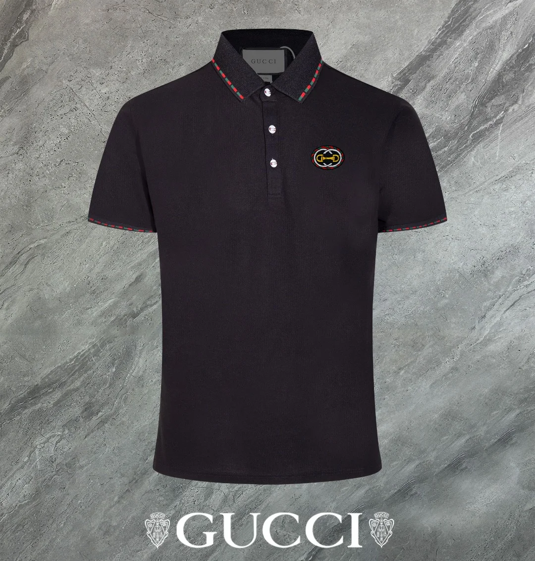 Gucci 2024 Summer Black Logo Polo (High-Quality)