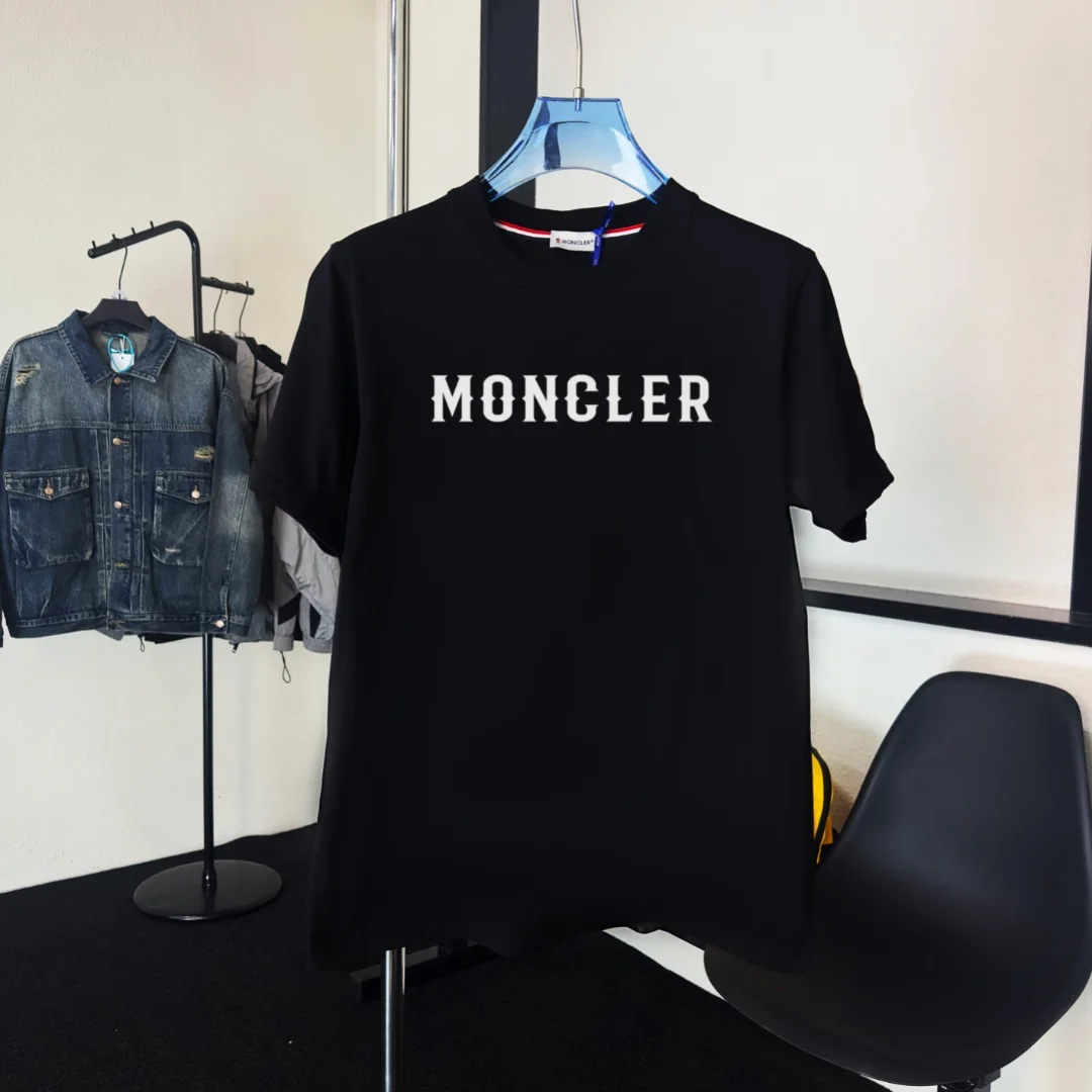 Moncler 2025 Black Crewneck SS T-Shirt
