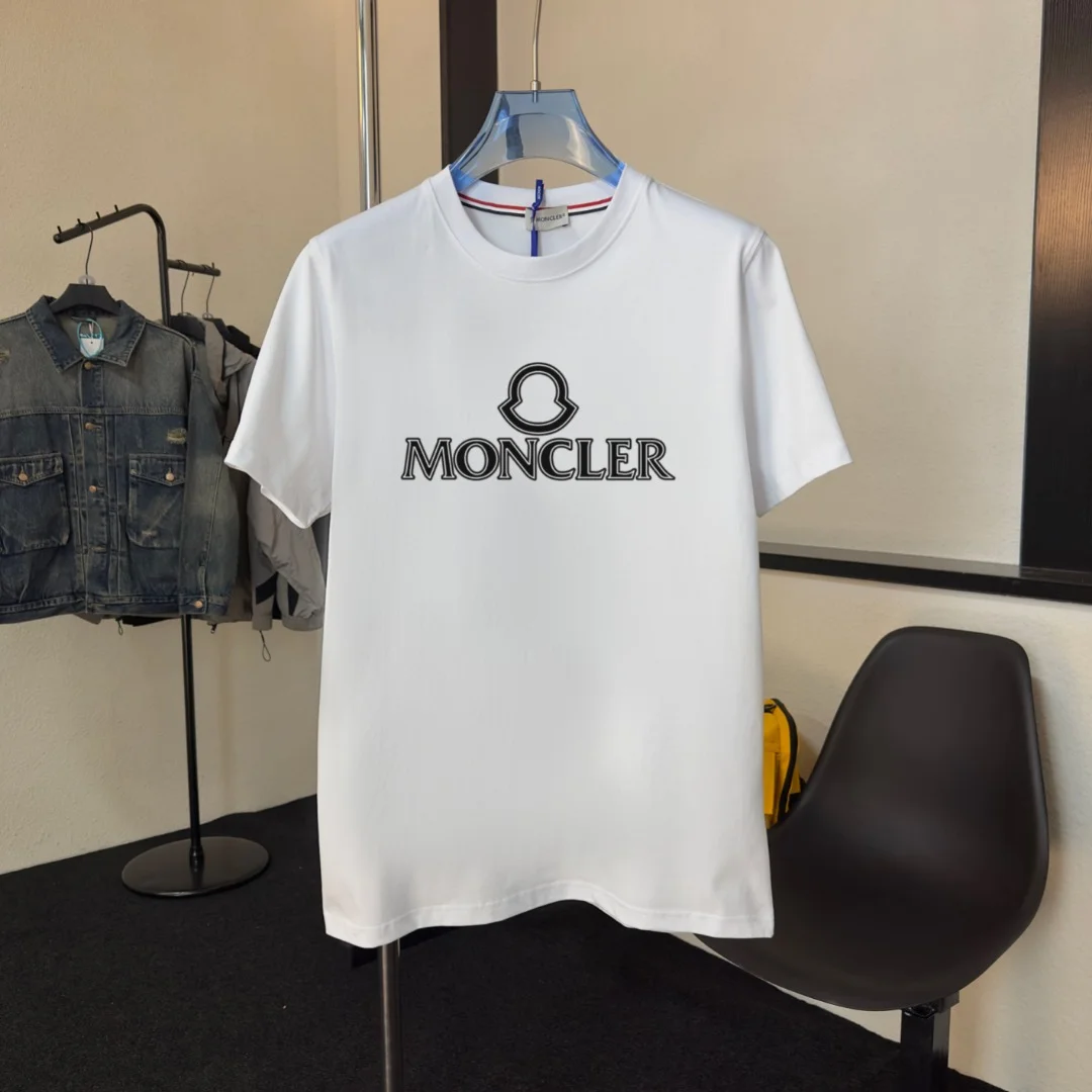 Moncler White Crew Neck T-Shirt, NFC, HighQuality
