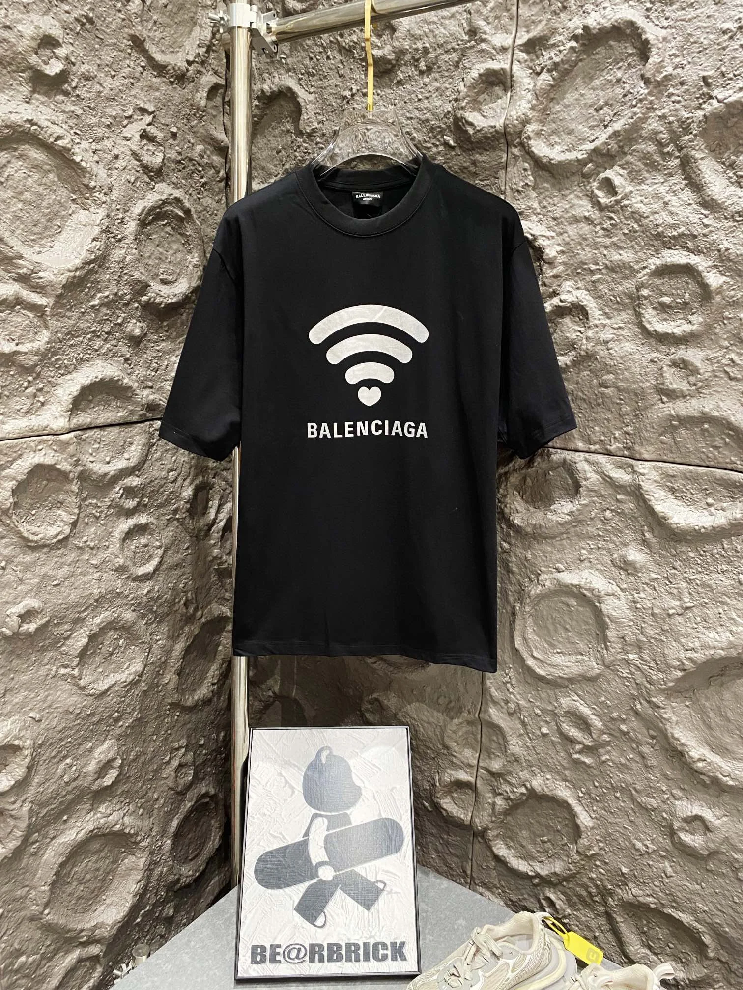 Balenciaga 2024 520 WiFi Black Oversized T-Shirt