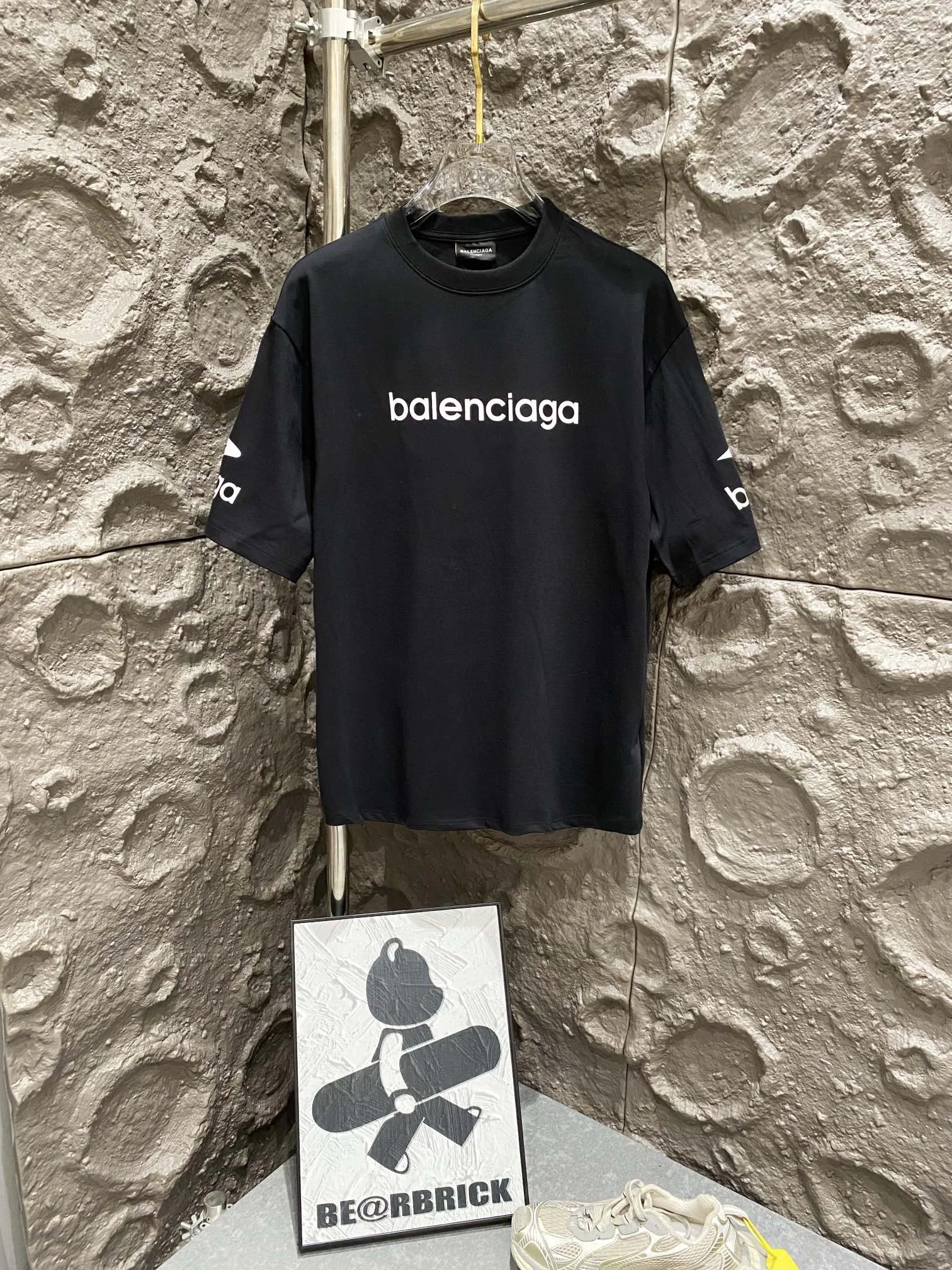 Balenciaga Black Logo Ski Oversized T-Shirt