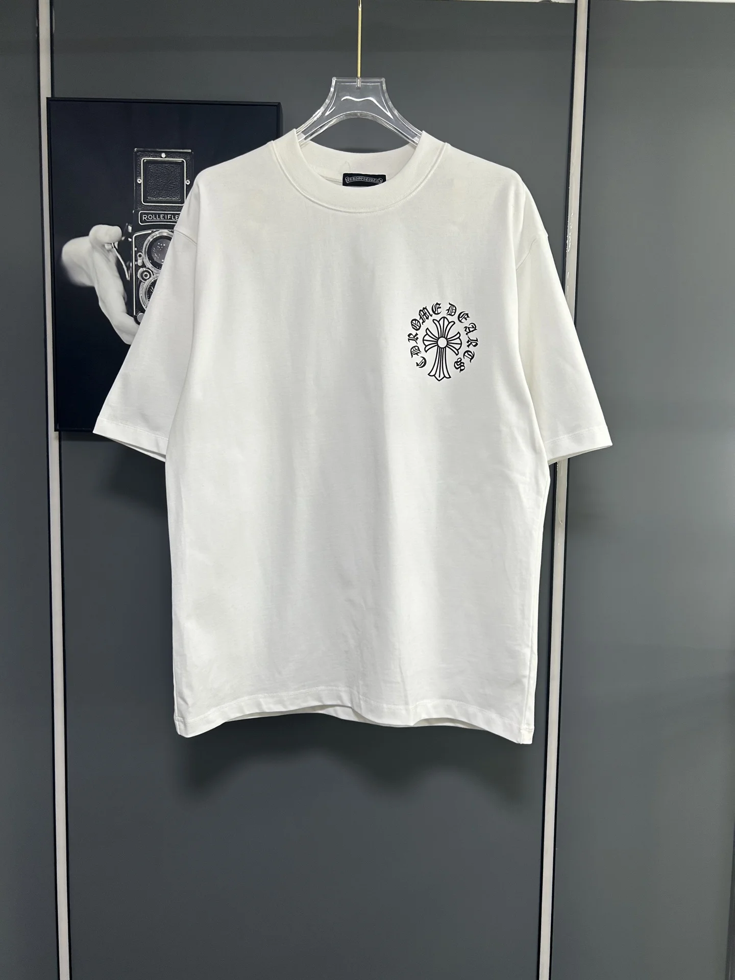 Chrome Hearts White 380gsm Loose Cross T-Shirt