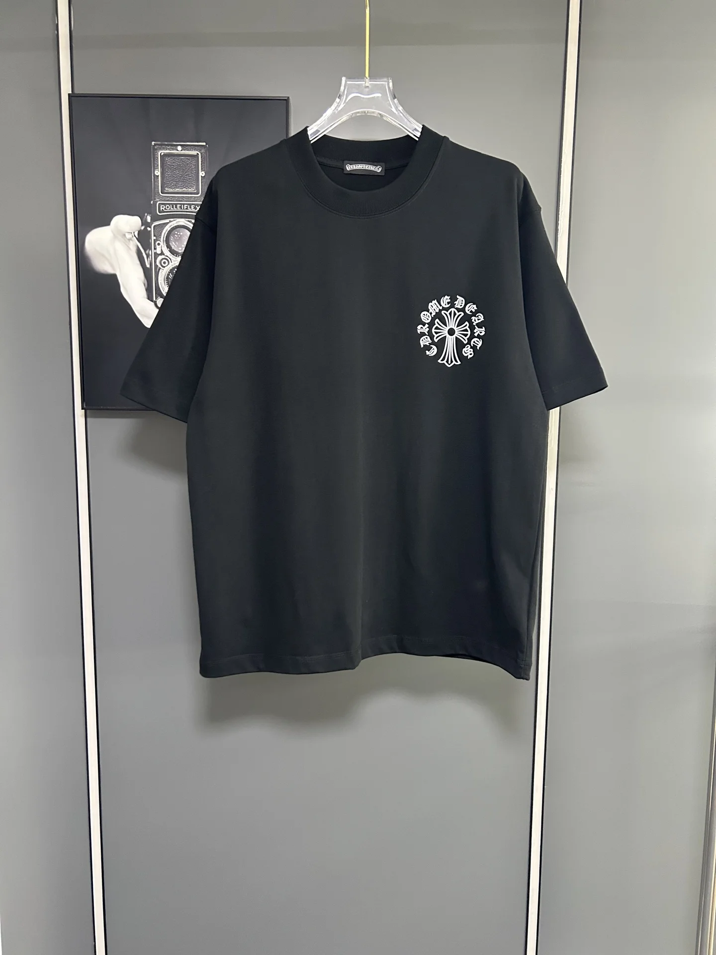 Chrome Hearts Black 380g Loose Logo Print T-Shirt