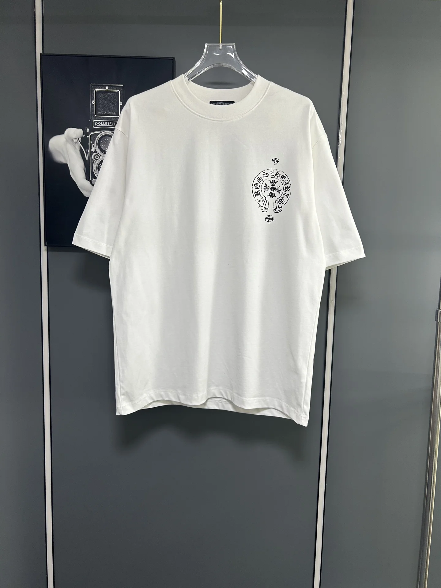 Chrome Hearts White 380g Loose Printed T-Shirt
