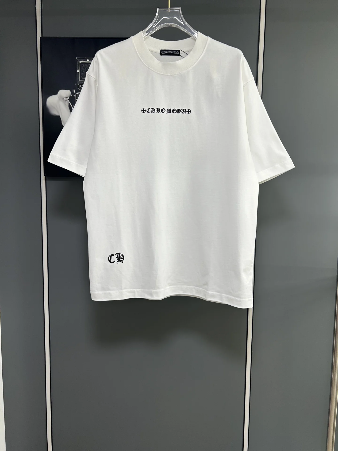 Chrome Hearts White 380g Oversized Logo T-Shirt