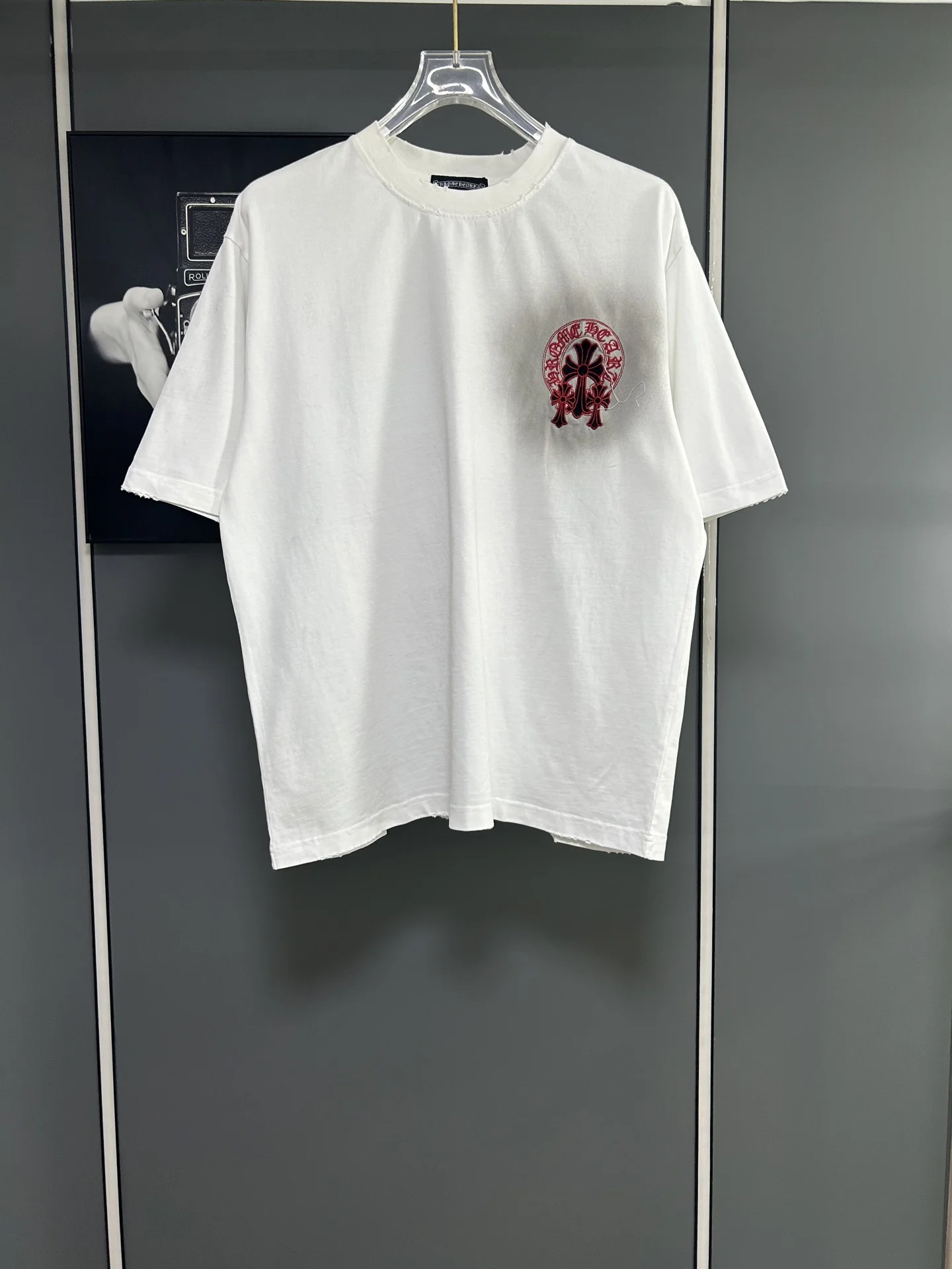 Chrome Hearts 25ss White Wash Grad Embro T-Shirt