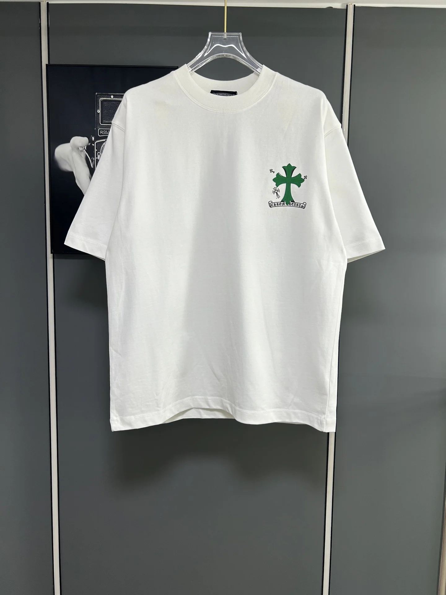 Chrome Hearts White 380g Cross Oversize T-Shirt