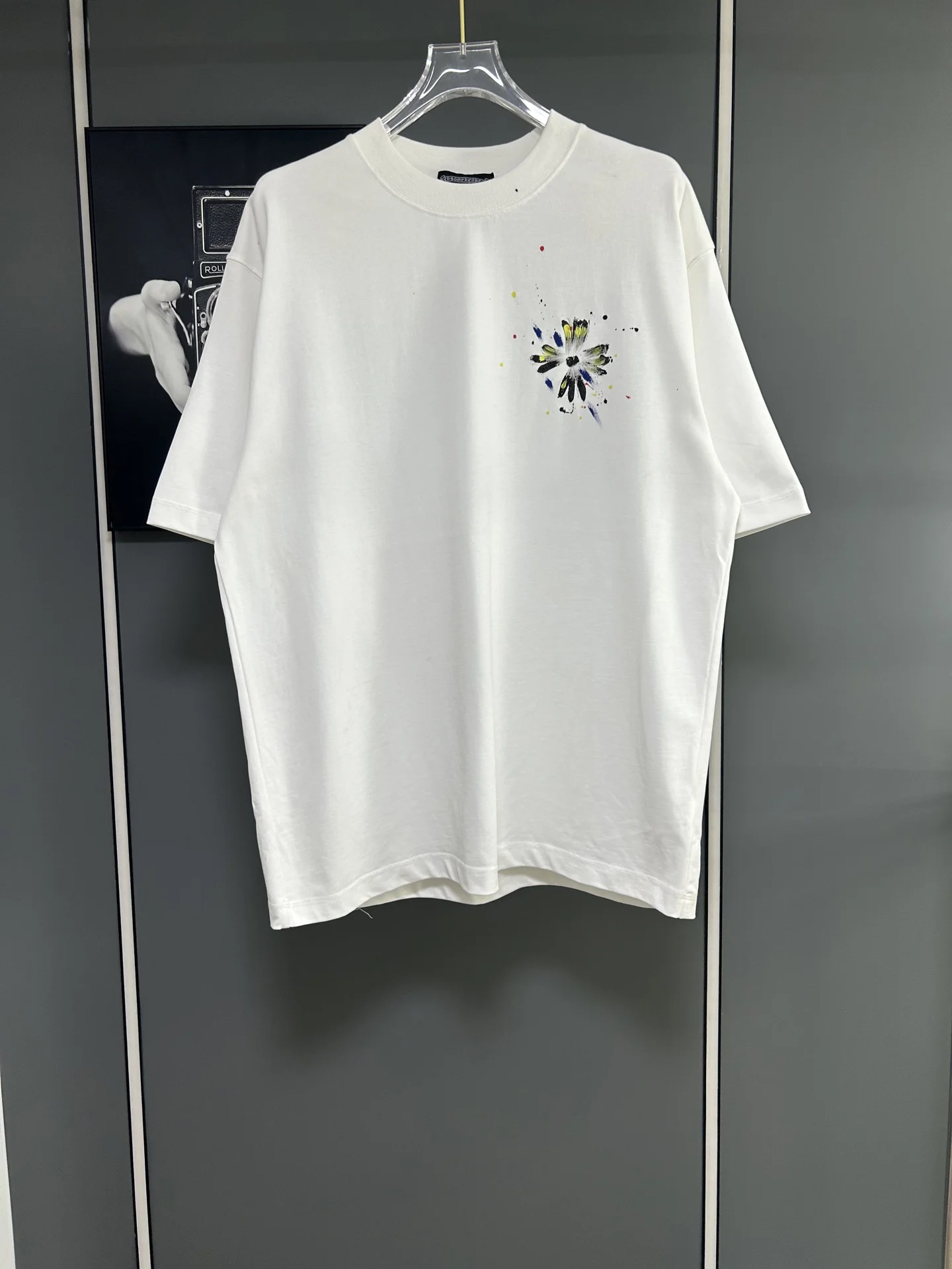 Chrome Hearts White 380g Oversize Floral T-Shirt