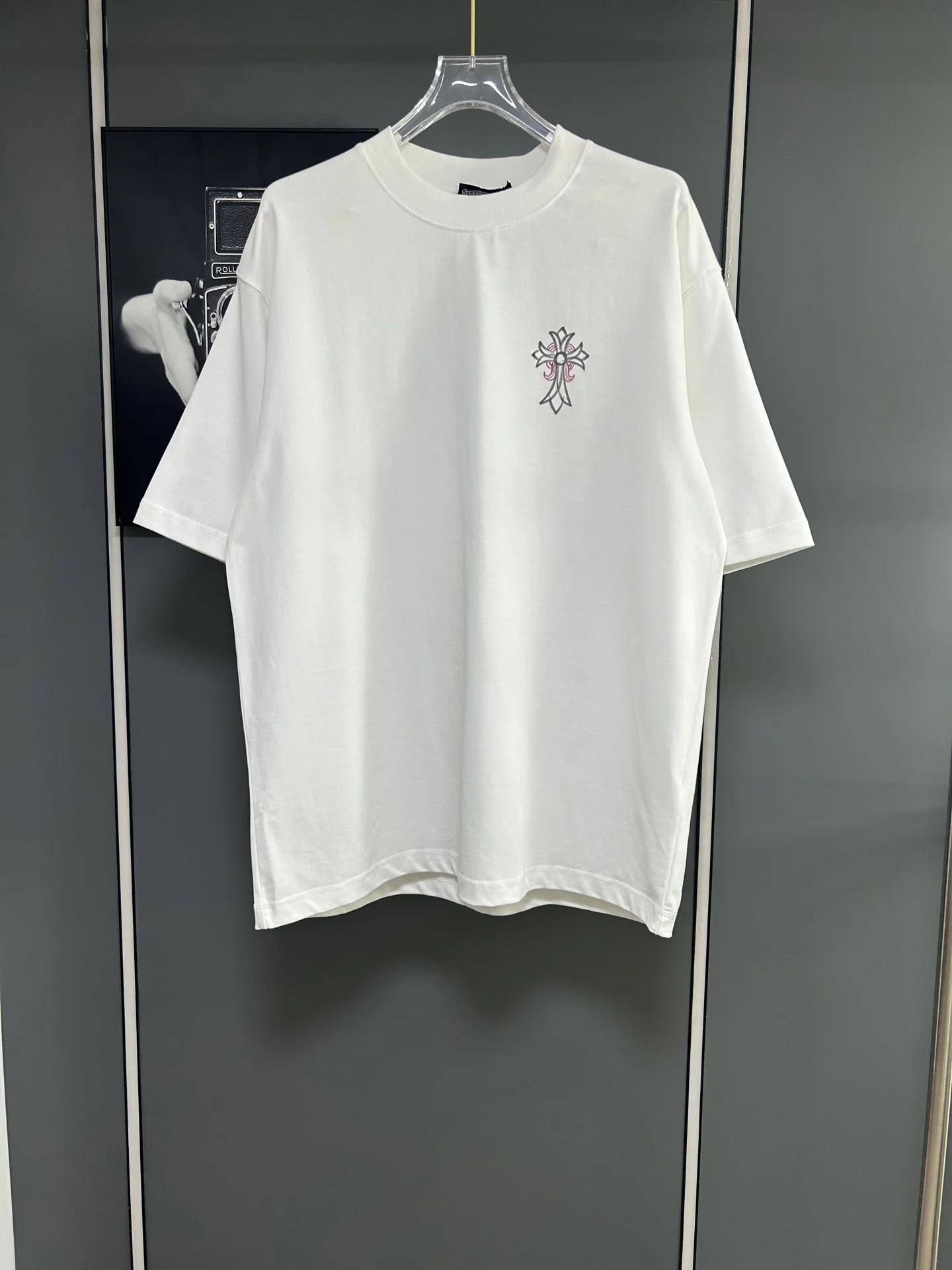 Chrome Hearts White Loose 380g Logo Printed T-Shirt