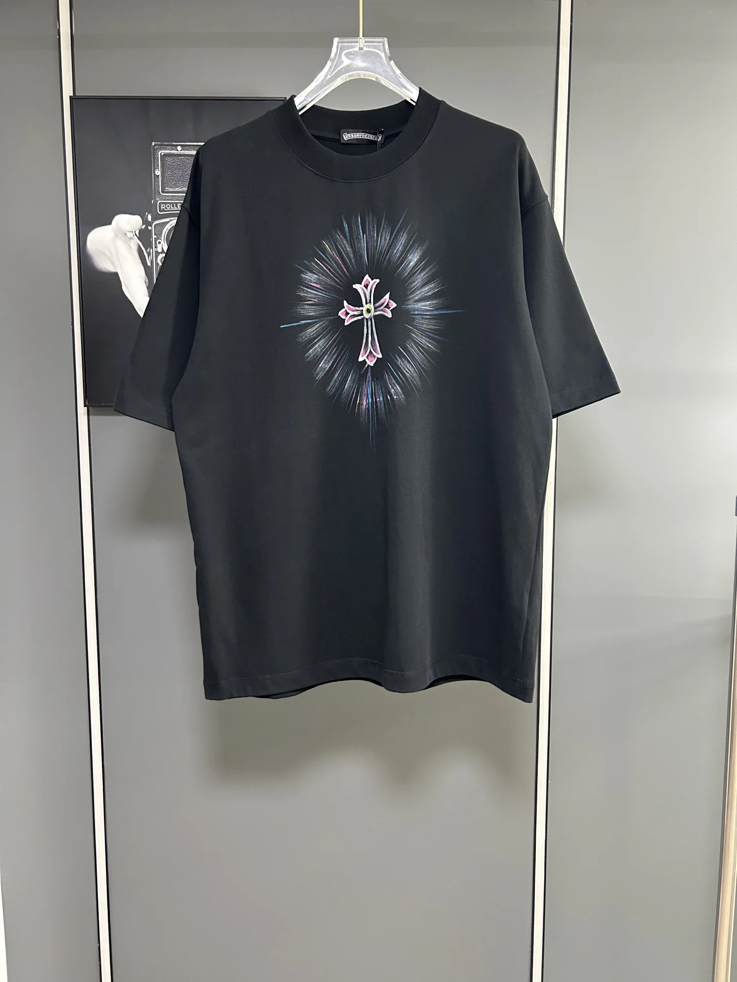 Chrome Hearts Black X 380g Oversized T-Shirt