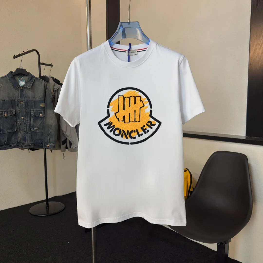 Moncler 2025 White Crew Neck T-Shirt With NFC & Embroidery