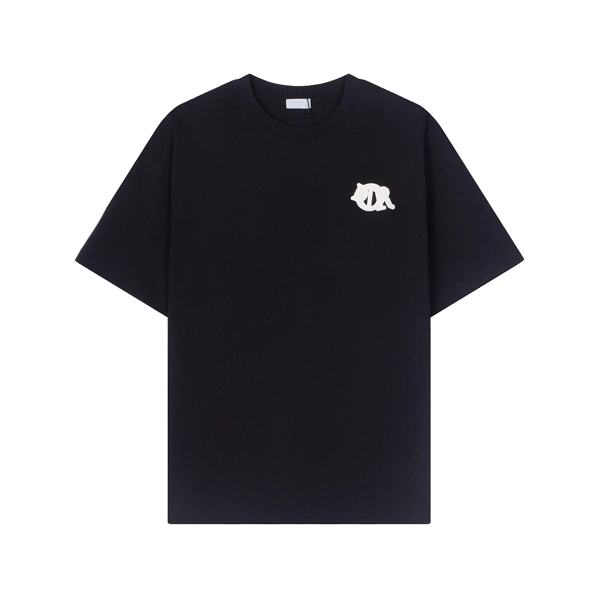 Dior Embroidered Logo Black Oversize T-Shirt
