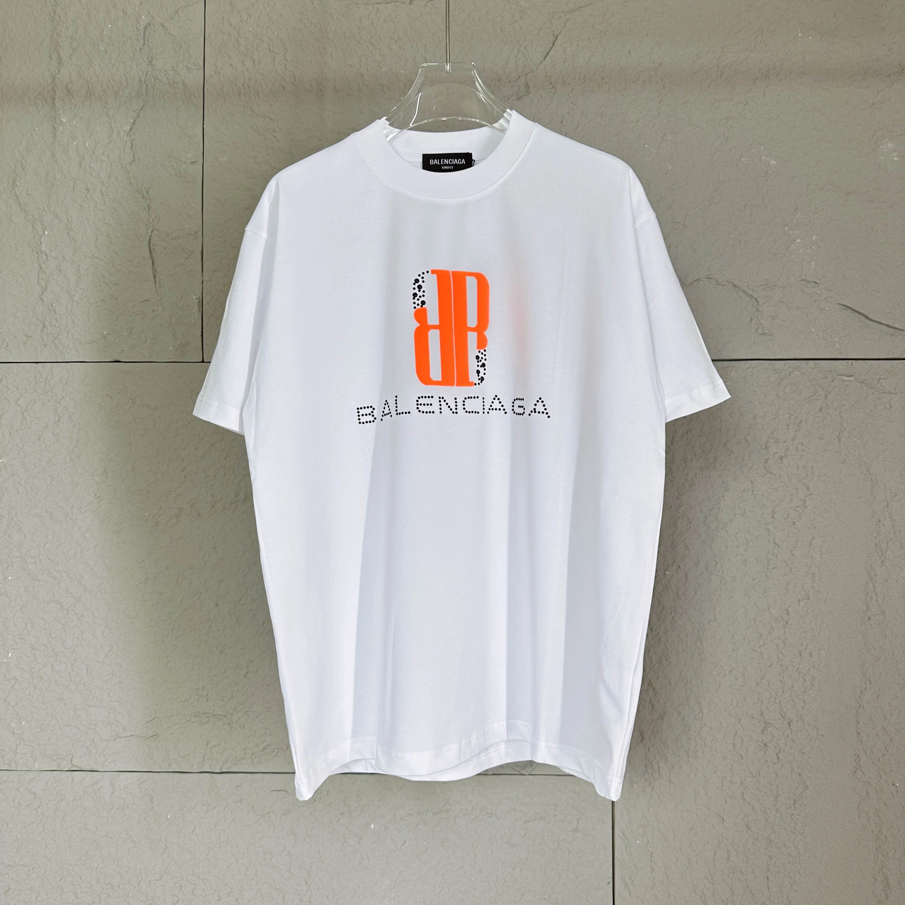 Balenciaga 2025 White T-Shirt, Foam/Pearl