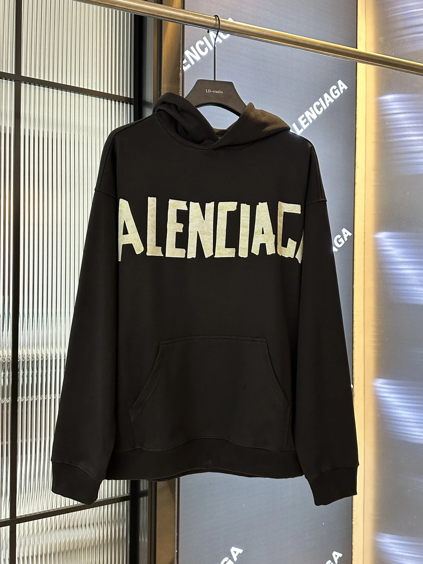 Balenciaga Black Tape Oversized Hoodie