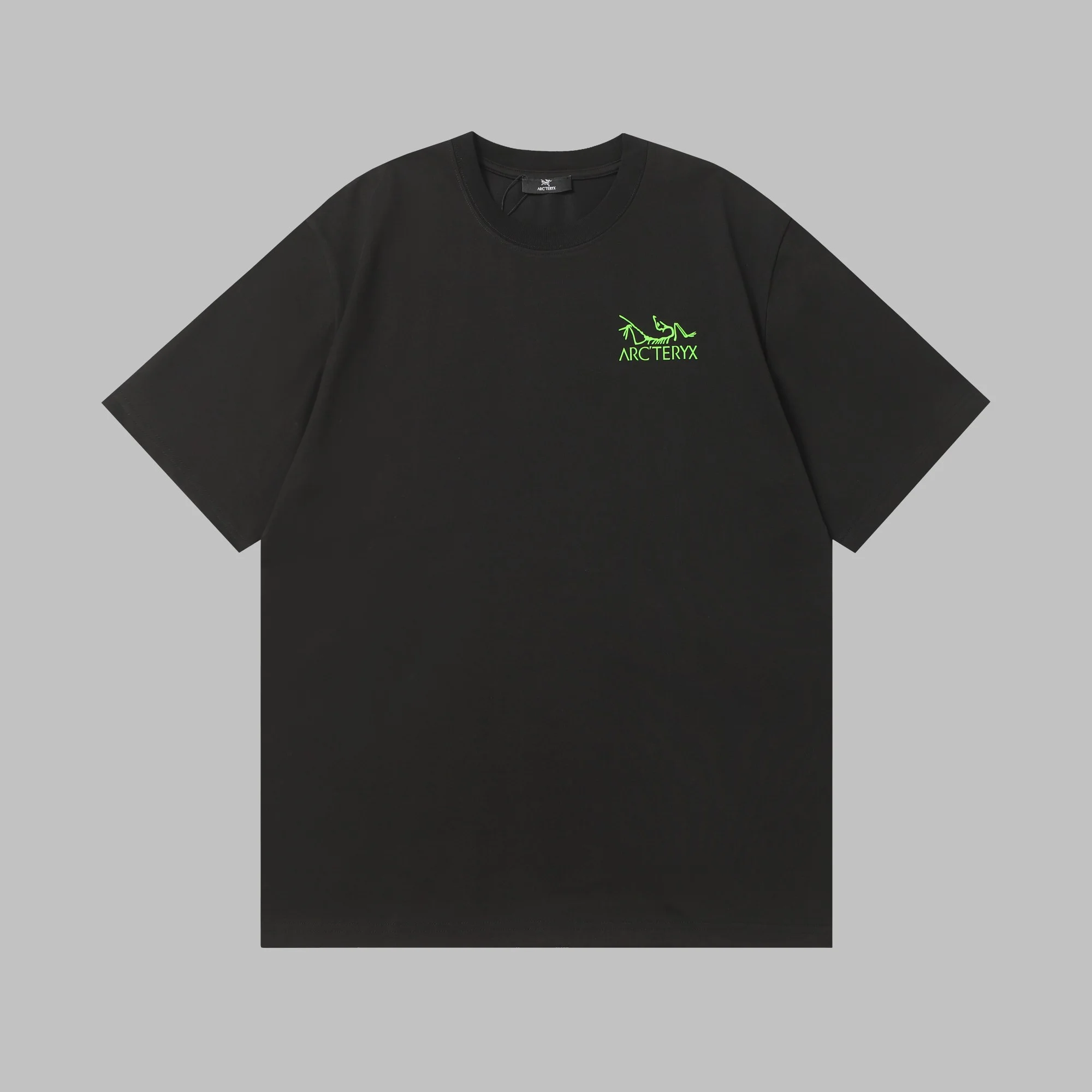 Arc'teryx Black Printed SS T-Shirt With Green Logo