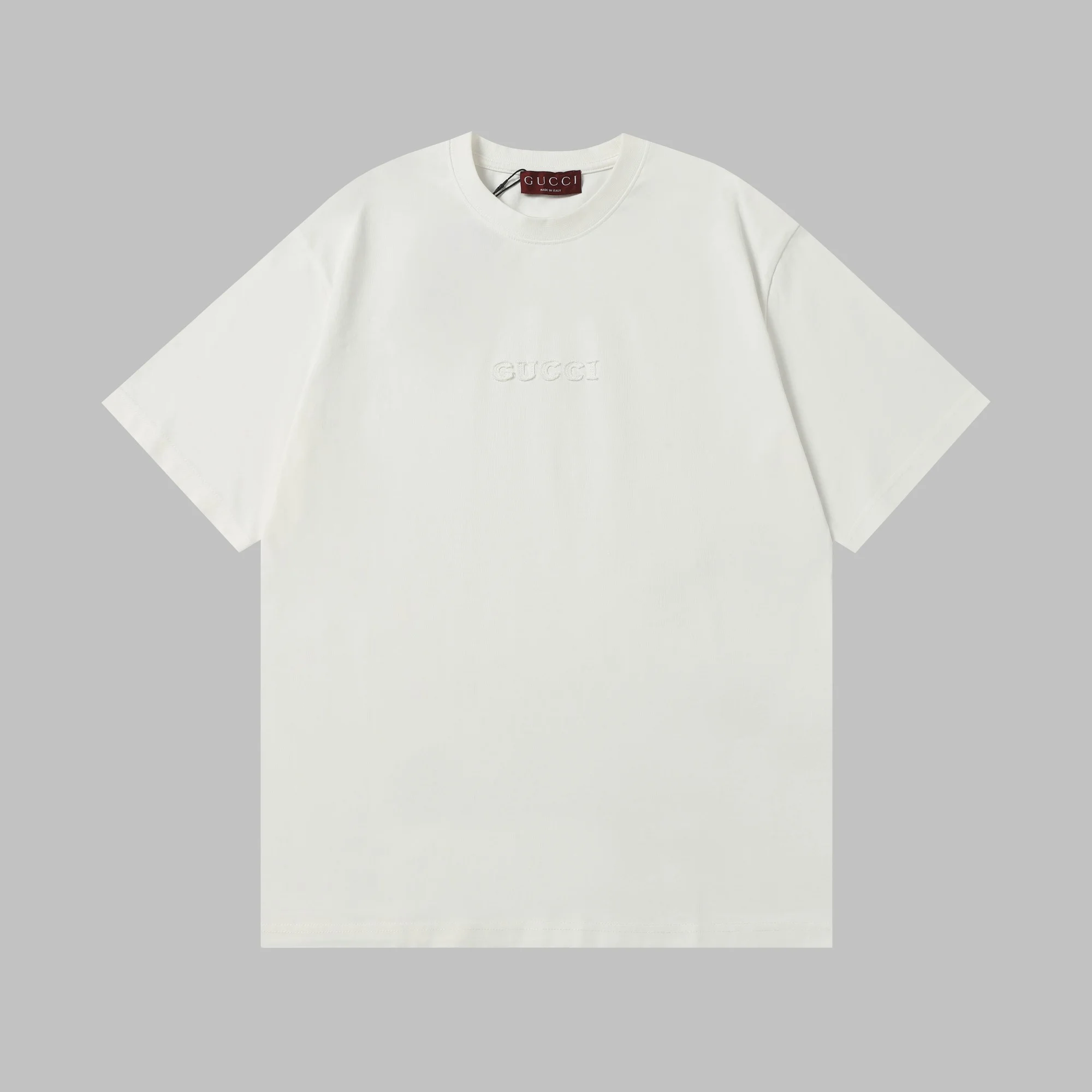 Gucci White Minimal Embroidered T-Shirt