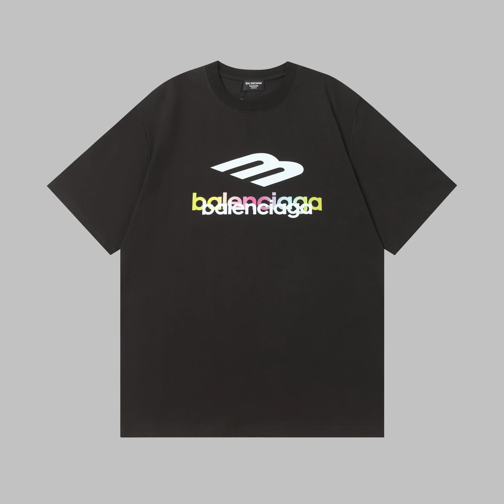 Balenciaga Black Logo Print T-Shirt
