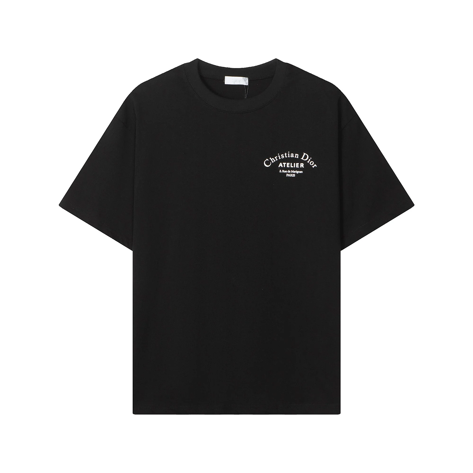 Dior Black Logo Print Crew Neck Oversized T-Shirt