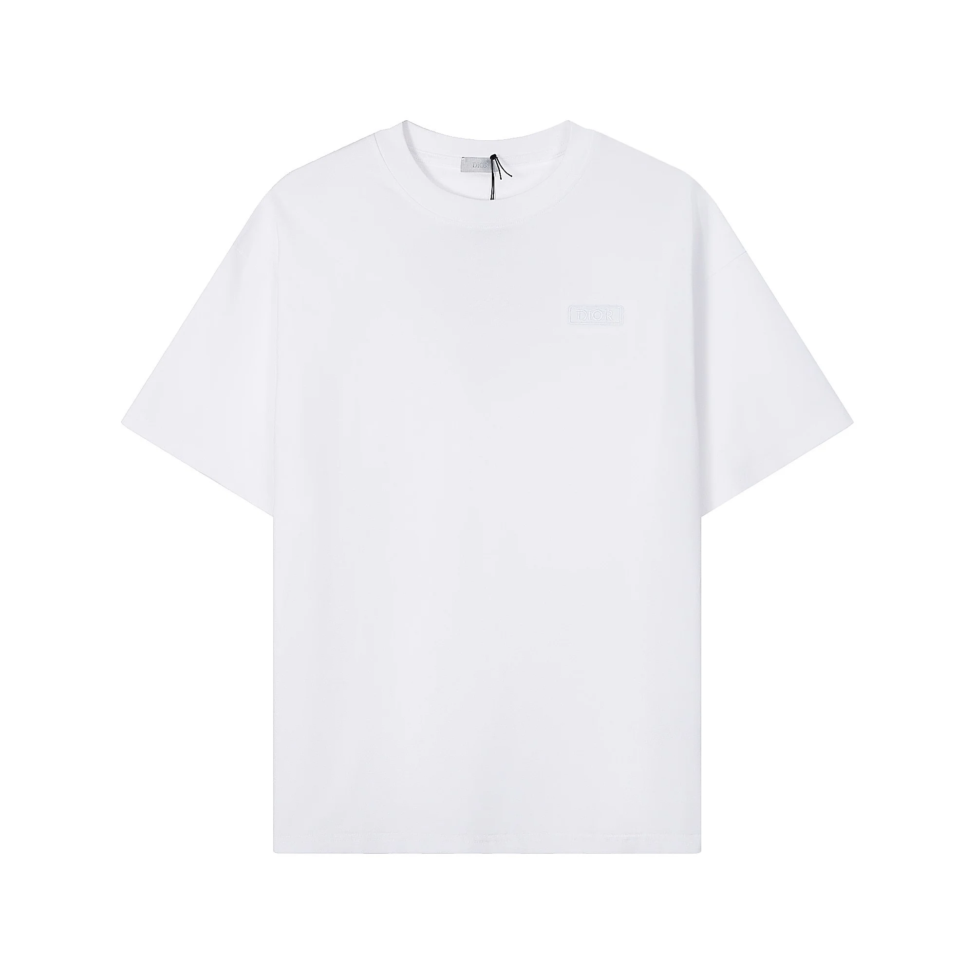 Dior Embroidered Logo White Oversize Cotton T-Shirt