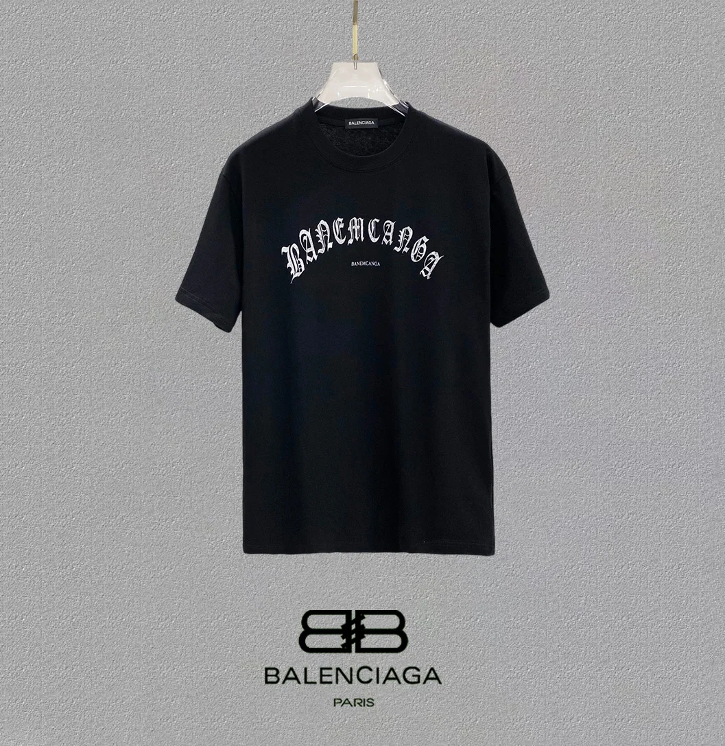 Balenciaga 25SS Black Logo Print Oversized T-Shirt