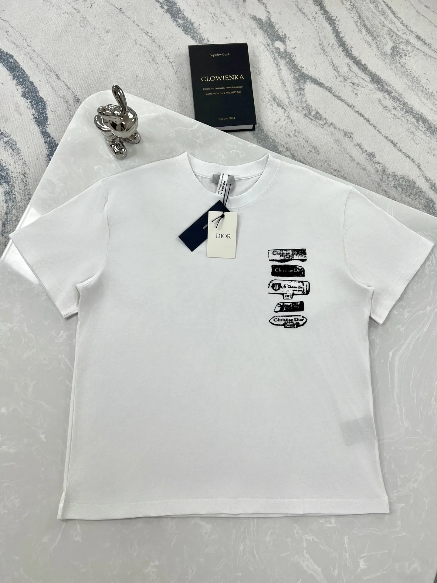 Dior 2025 Printed Logo White T-Shirt
